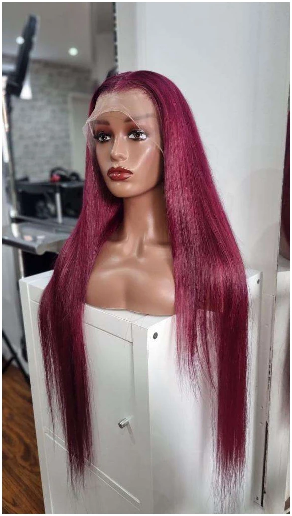 Burgundy frontal 13*4