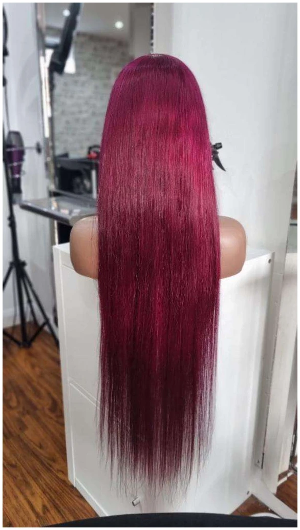 Burgundy frontal 13*4 - Image 3