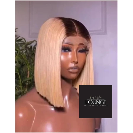 Blonde Bob with brown Root