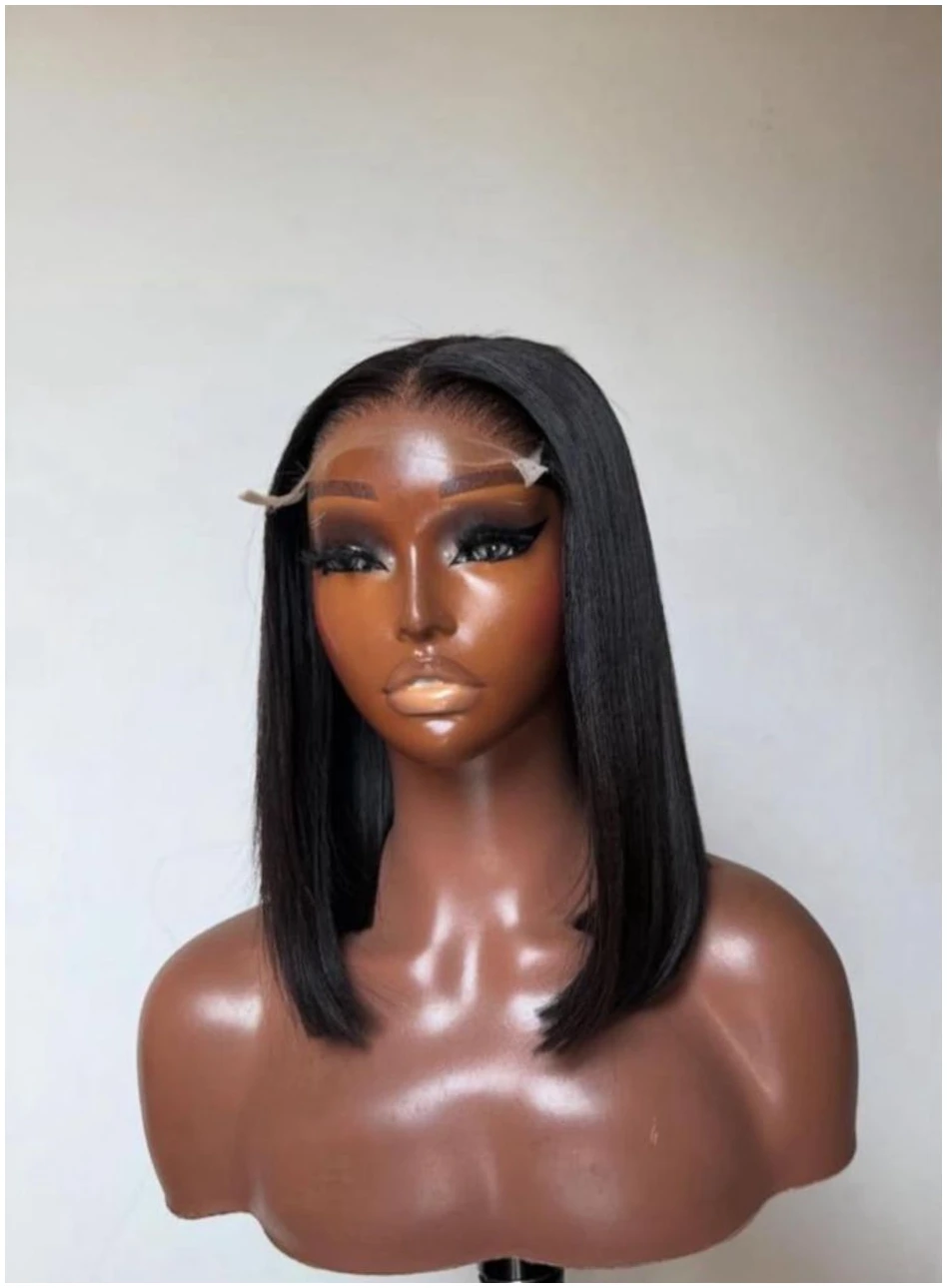 Premium 10” Bone Straight Bob Wig – Multiple Colours Available - Image 6