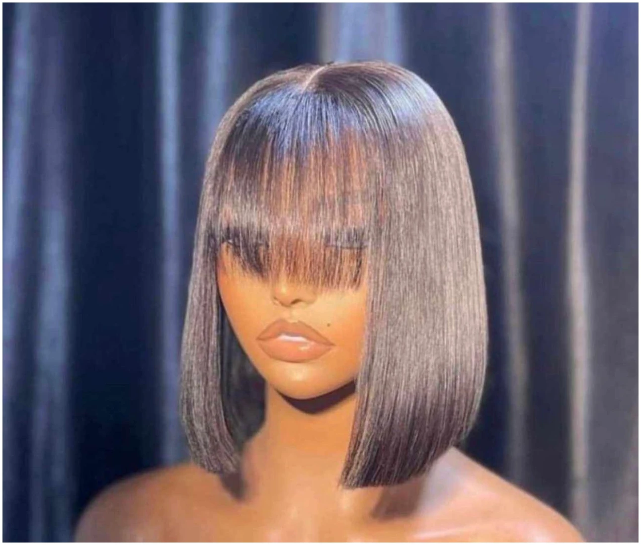 Premium 10” Bone Straight Bob Wig – Multiple Colours Available - Image 5