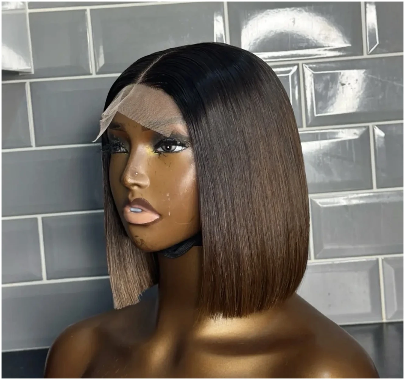 12” Luxury 5x5 Closure Human Hair wig - Image 2