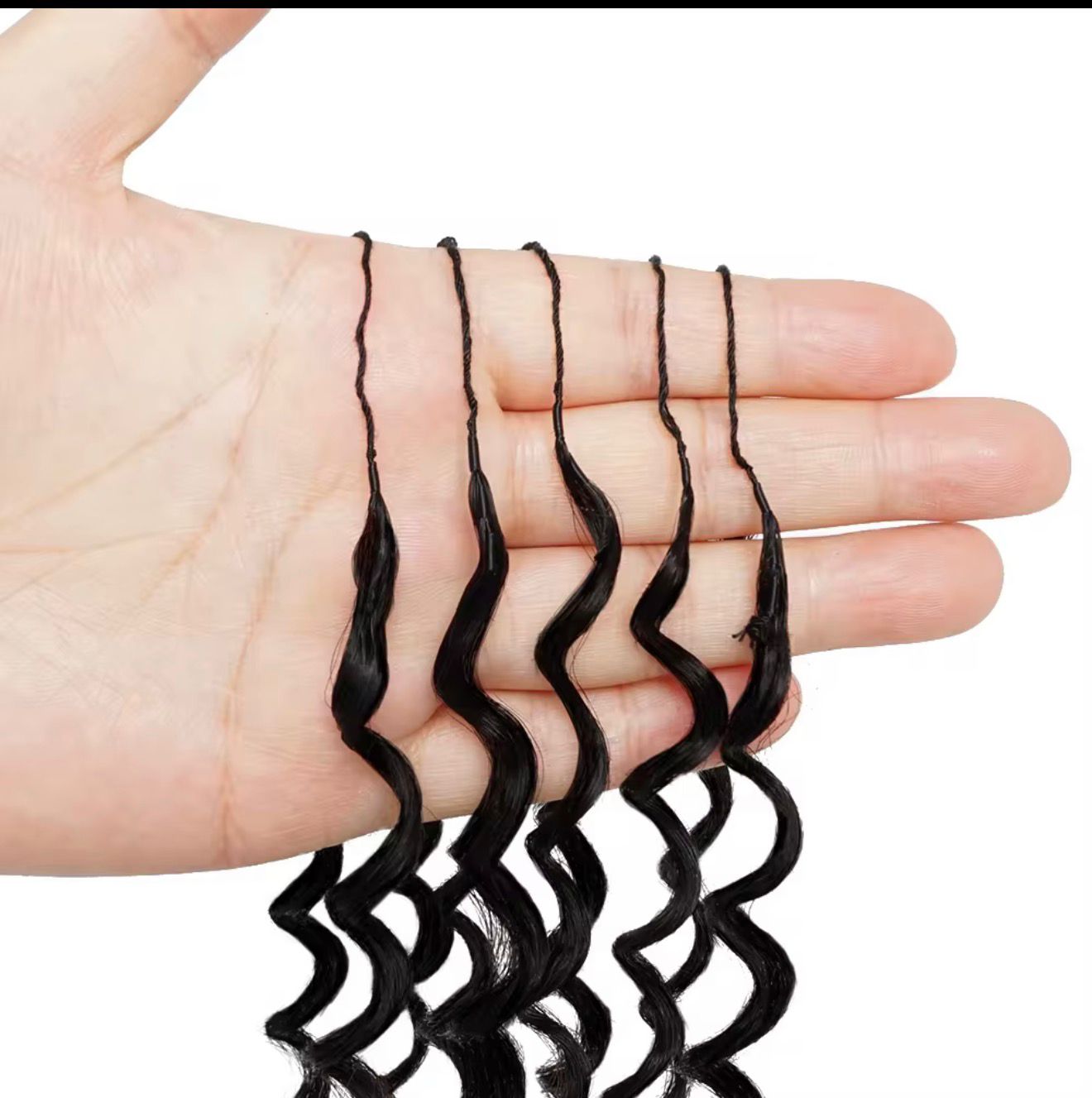 100g feather crochet Burmese human hair - Image 3